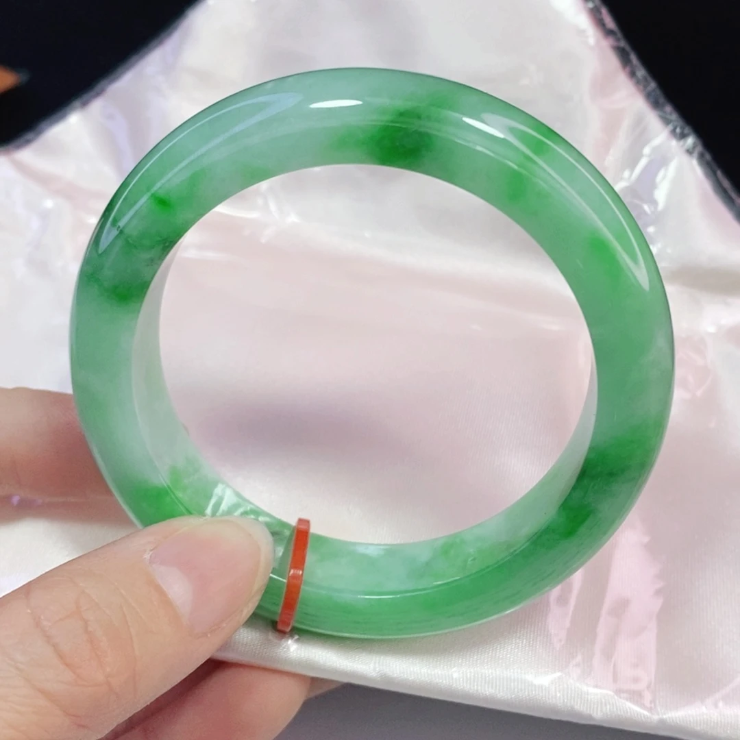 未镶嵌手镯翡翠54.8正圈