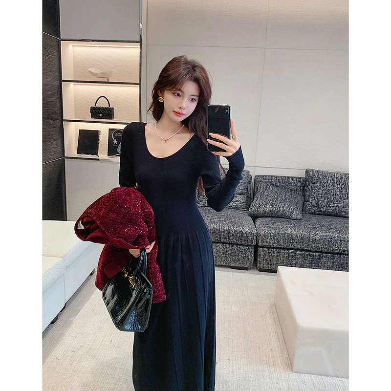 林关关 两色可选秋冬内搭外穿长袖连衣裙81145-1