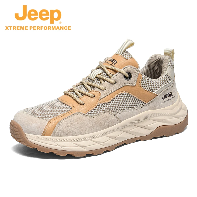 JEEP/吉普夏季新款男士轻便舒适徒步鞋时尚休闲鞋防滑户外登山鞋