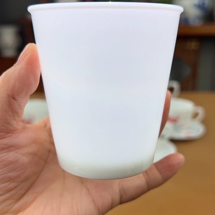 滑石子素胎可乐杯 瑕