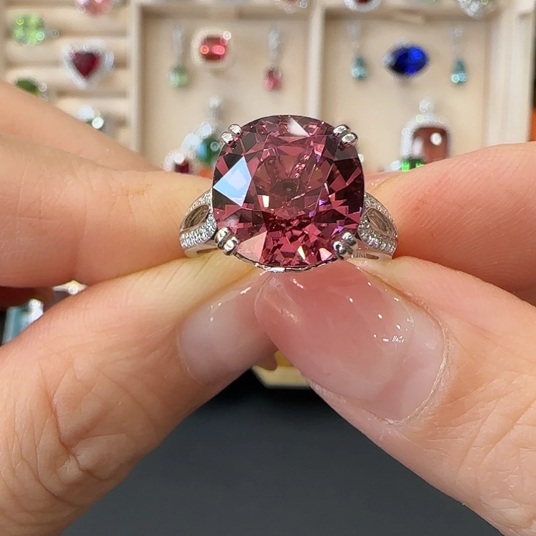 碧玺戒指18K金镶嵌8.48ct