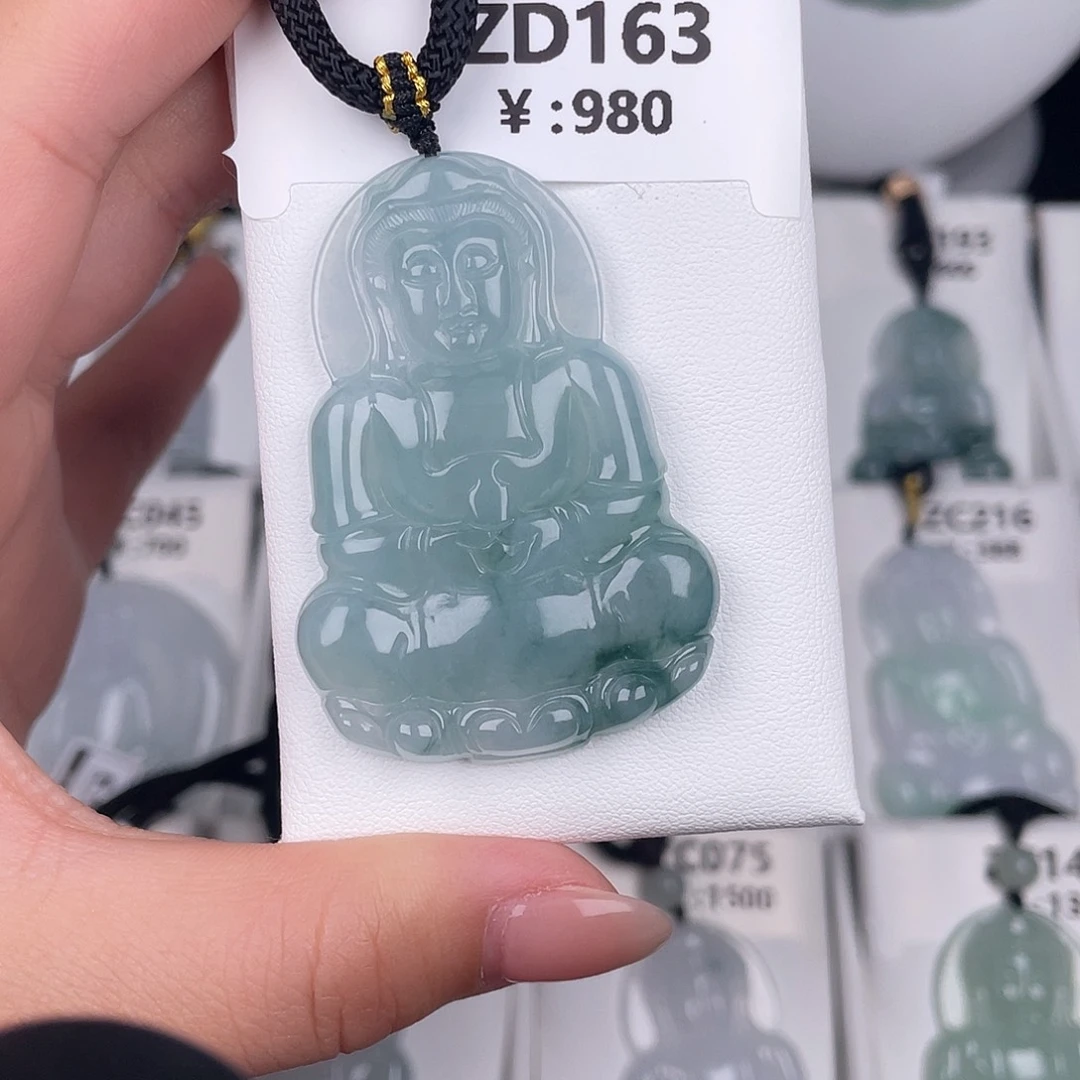 翡翠未镶嵌颈饰zd163