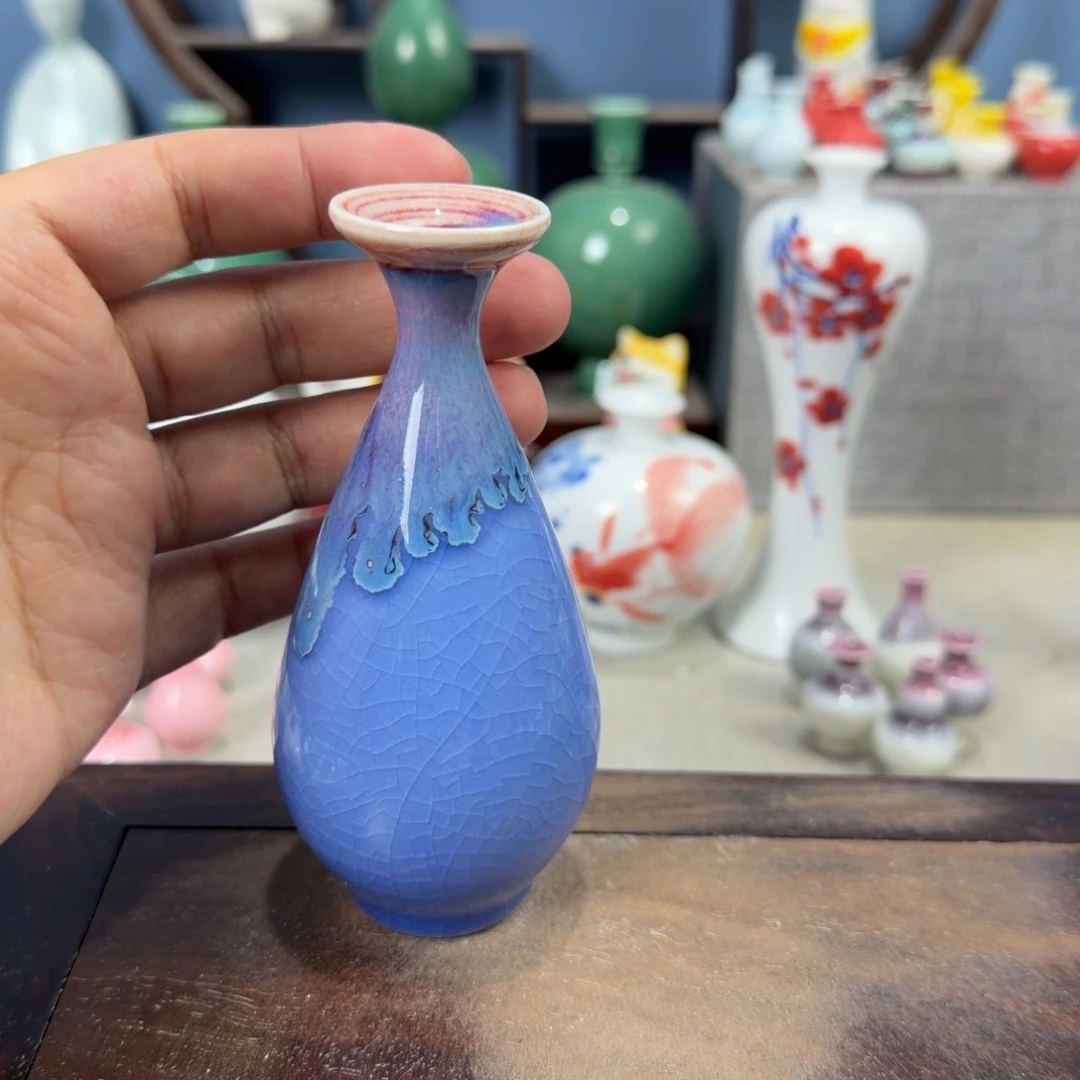 陶瓷手工小花器摆件