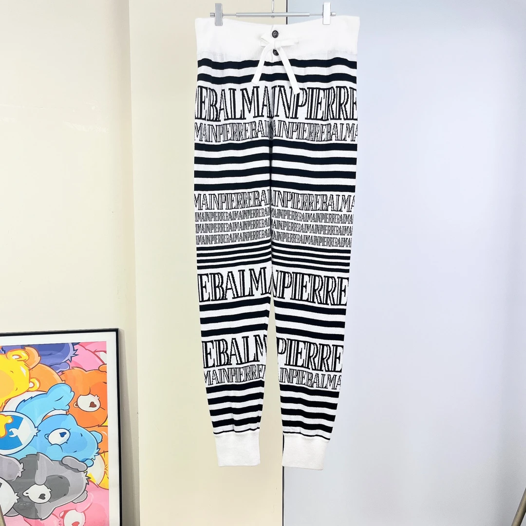 99新 BALMAIN/巴尔曼 针织裤子/50码/Xspr3546