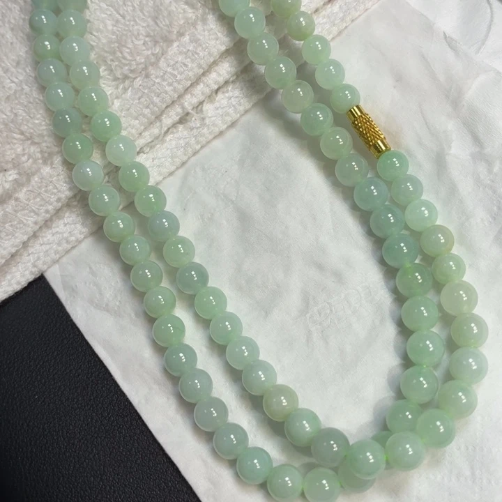 翡翠未镶嵌颈饰翡翠天然A货手串