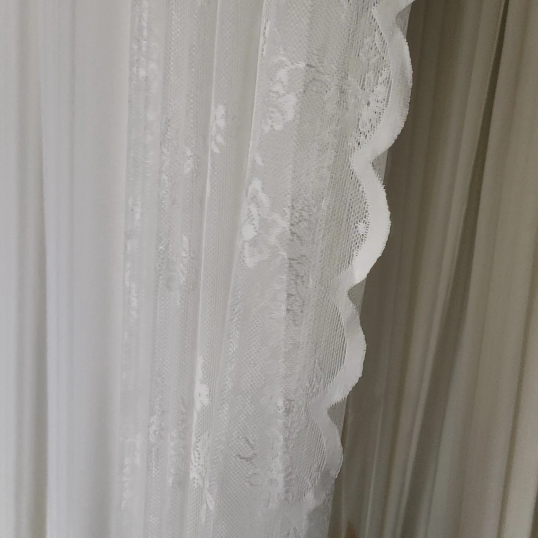 网红镂空纱花边纱飘窗卧室配纱阳台装饰纱