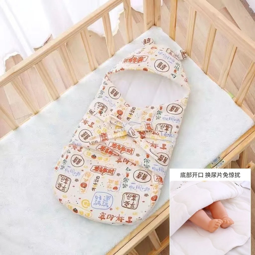 婴儿包被睡袋春夏薄款纯棉新生儿包单柔软产房宝宝包裹巾A类外出6
