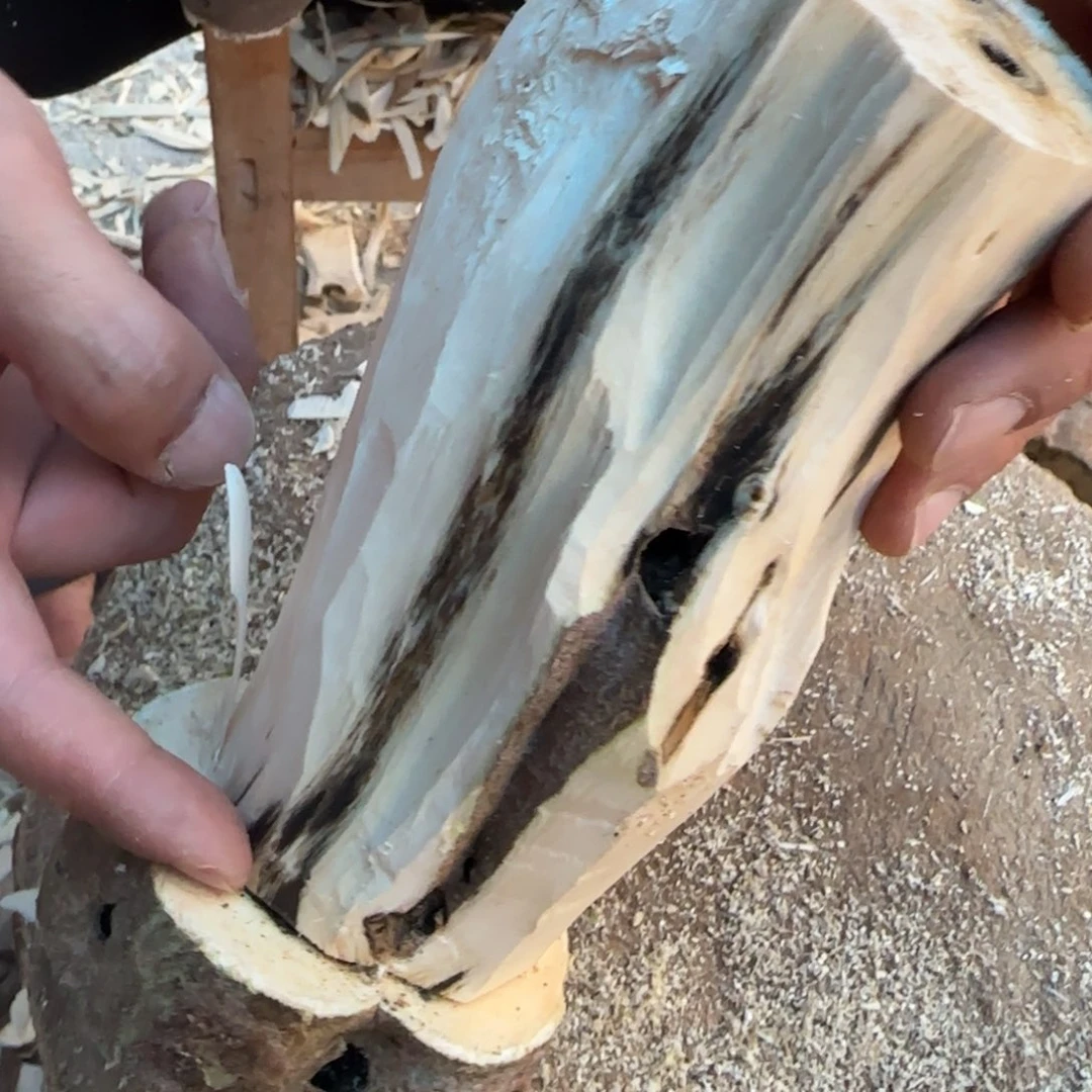 树脂制品3号奇楠原木虫漏一个