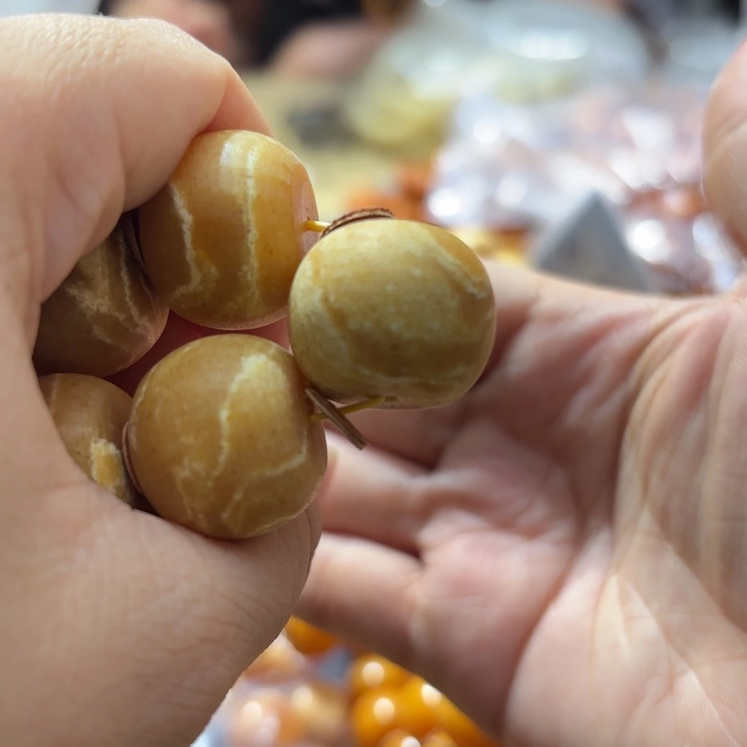 琥珀未镶嵌裸石20白蜡老型单珠多样发其一