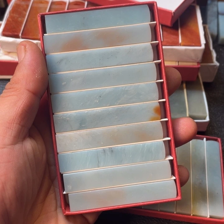 云南石印石永*1.0*6.0素章一组十枚