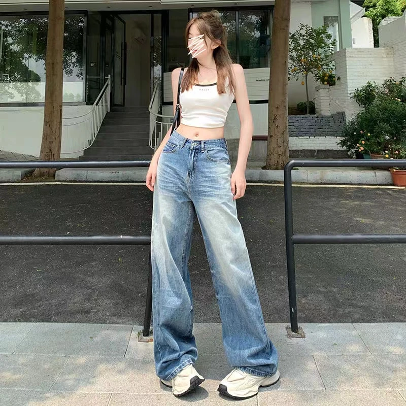 龙 2025孤品过款款式多样阔腿裤牛仔裤