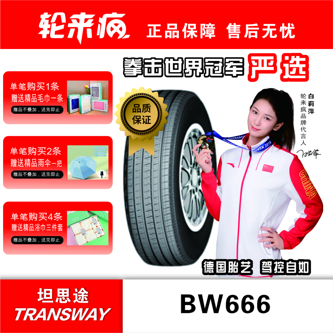 坦思途 235/65R17 104H BW666 静音舒适，安全驾控 轿车轮胎