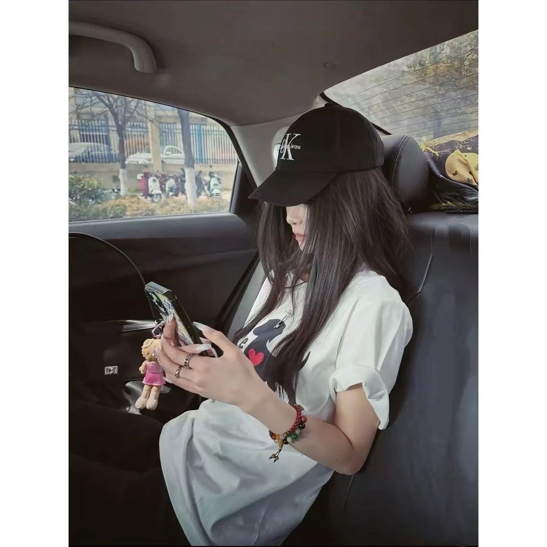 徐秋阳 红心黑狗（常规版型)春夏新款百搭时尚休闲短袖6057-15