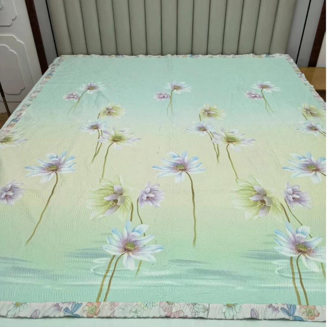 双面水洗天丝床盖夏被含茶多酚176x197cm（特别柔软细腻舒服）