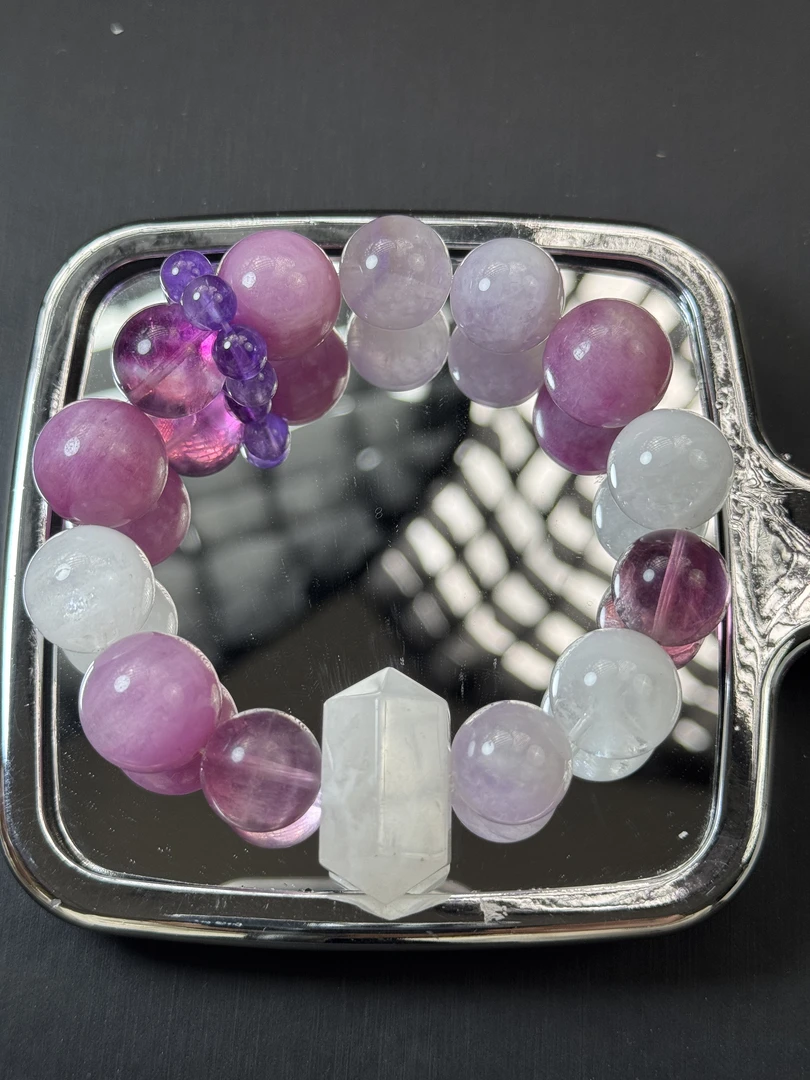 A658 原创水晶多宝手链14-16mm+多样性发一