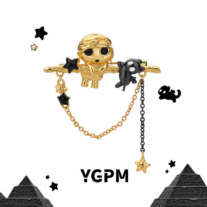 合金胸针 YGPM木乃伊胸针高级感精致时尚气质设计小众2025新款