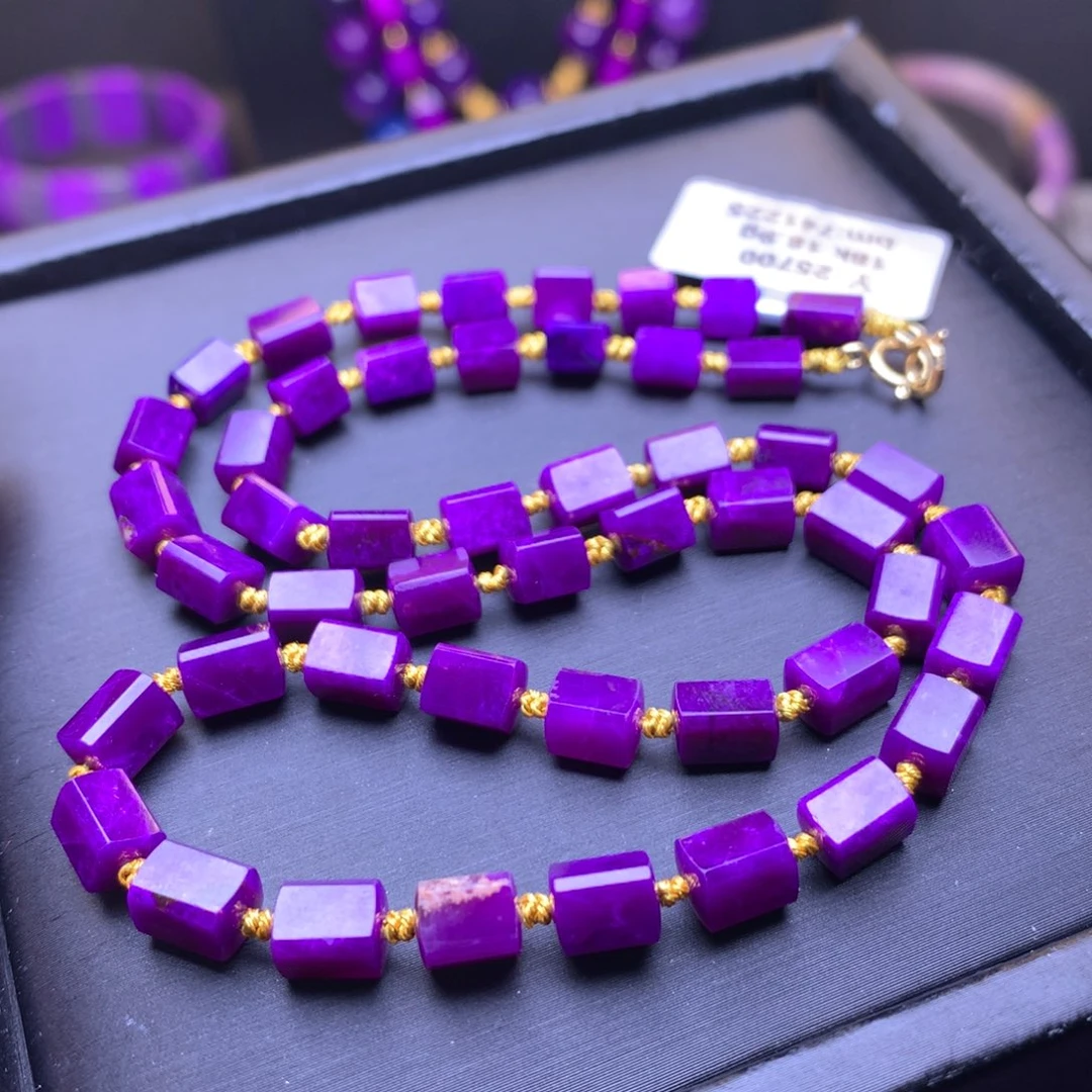 苏纪石（舒俱来）18K金镶嵌项链