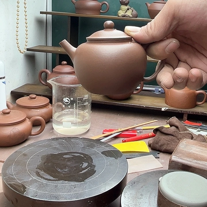 *****茶壶紫砂宫灯原矿无添加容量160