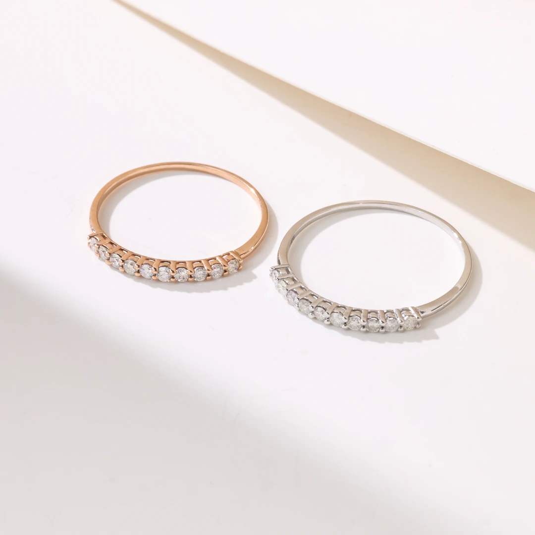 【举石臻选】TA0726-1204-25钻石戒指18k（一件/多样性发/颜色自选）H