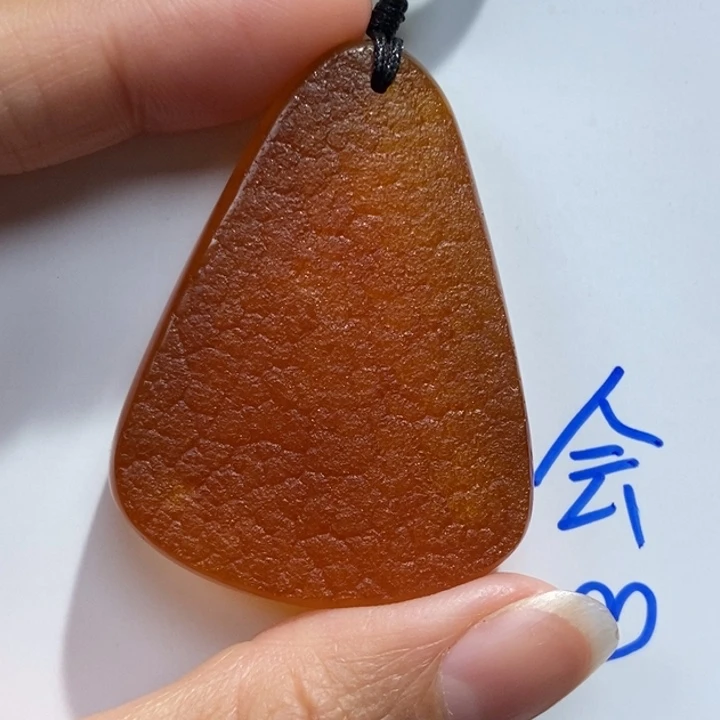 定制琥珀未镶嵌琥珀蜜蜡吊坠项链