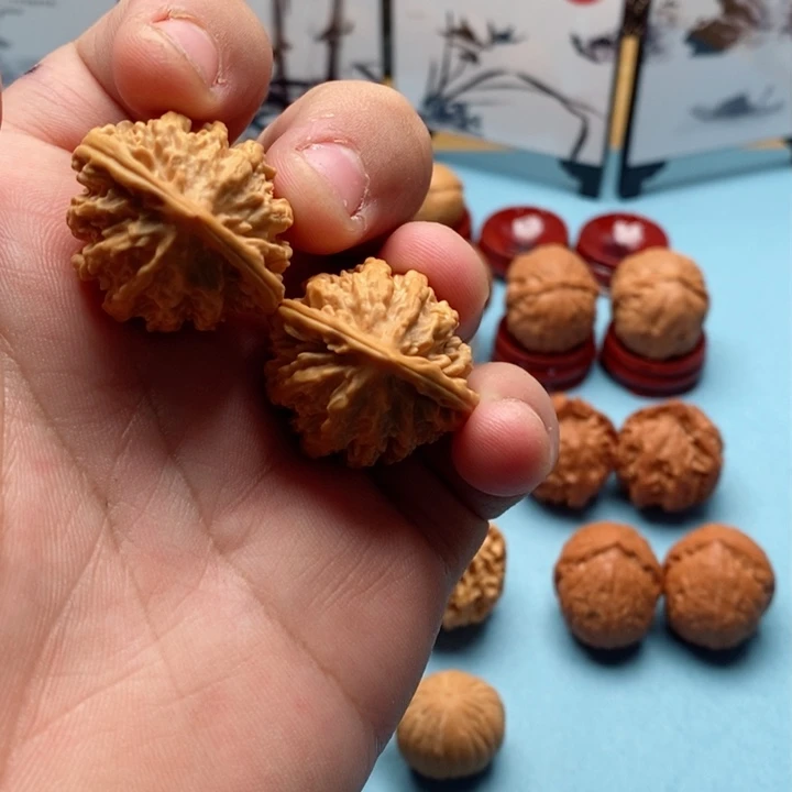 文玩核桃把件九龙筋