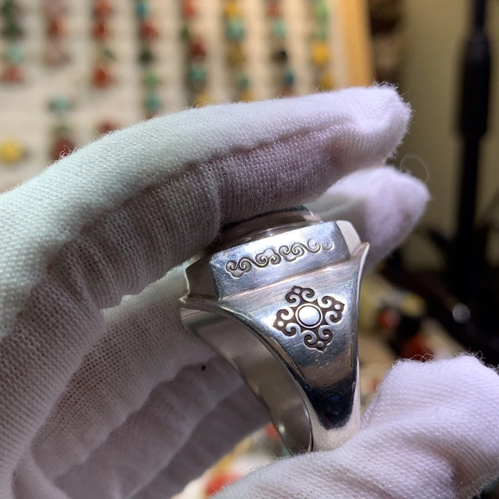 五***店足银纯银纯手工制作戒指