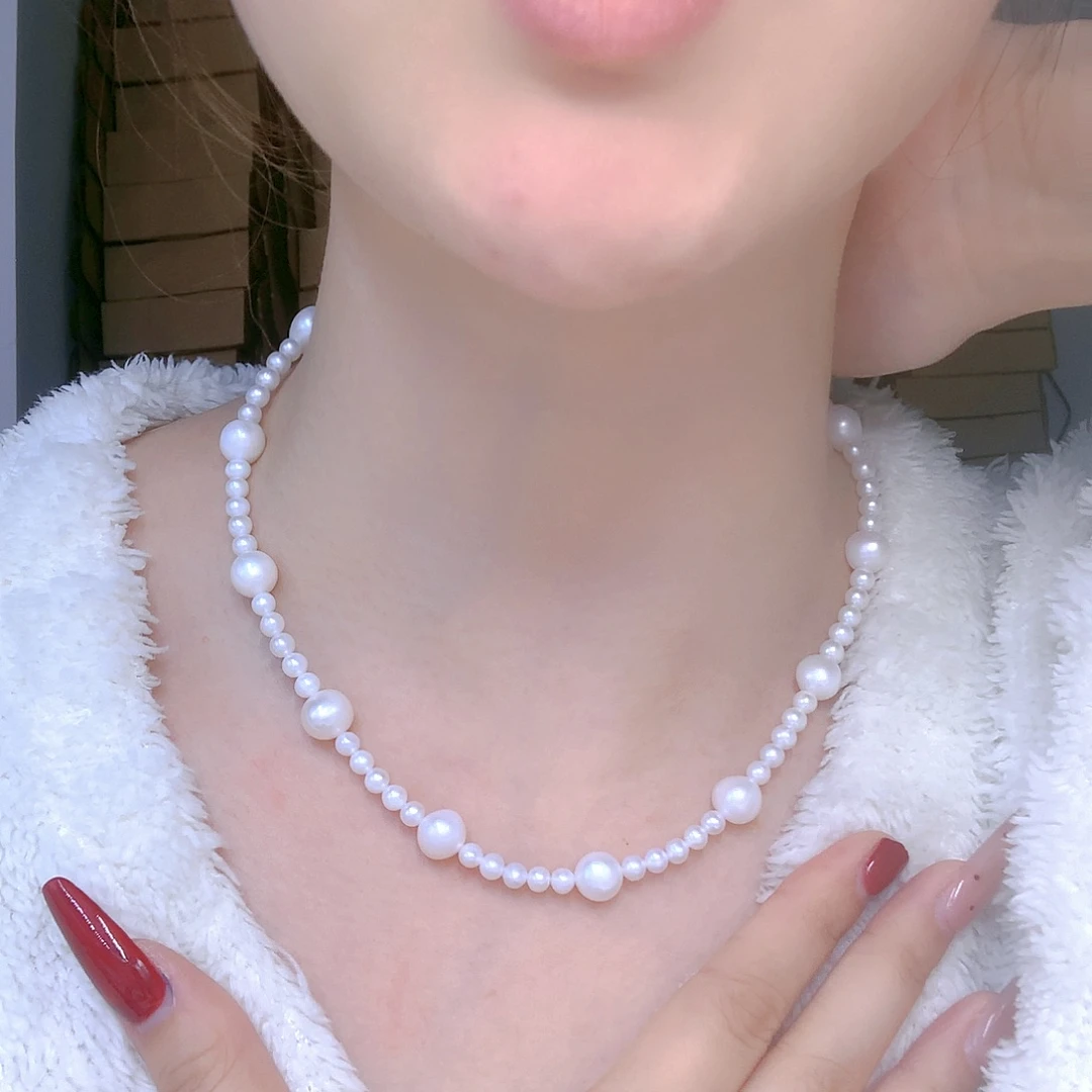 银S925镶嵌耳饰淡水珍珠