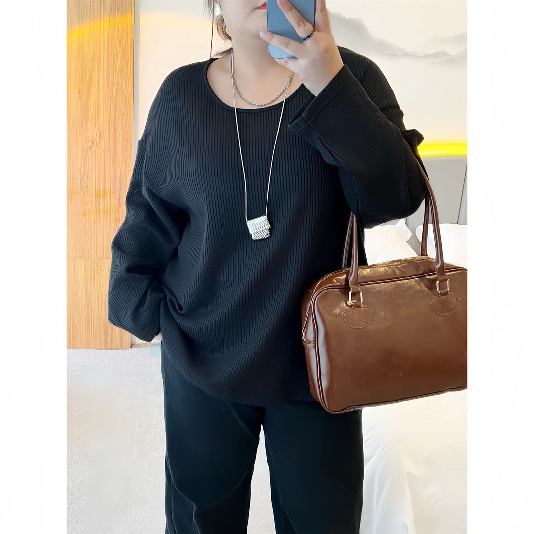 【晓晓家】断码捡漏~绒雪降临 / 韩系慵懒风长袖针织衫12558花契