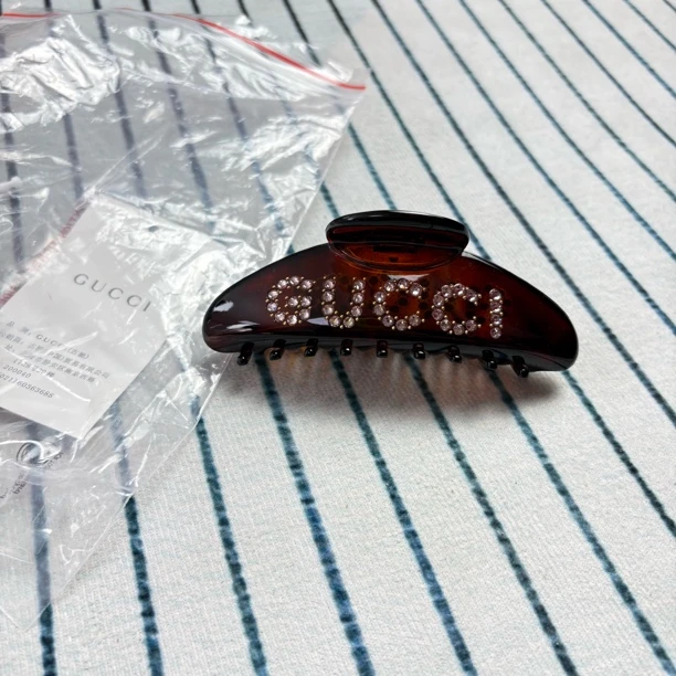 未使用 GUCCI/古驰 古驰玳瑁字母发夹