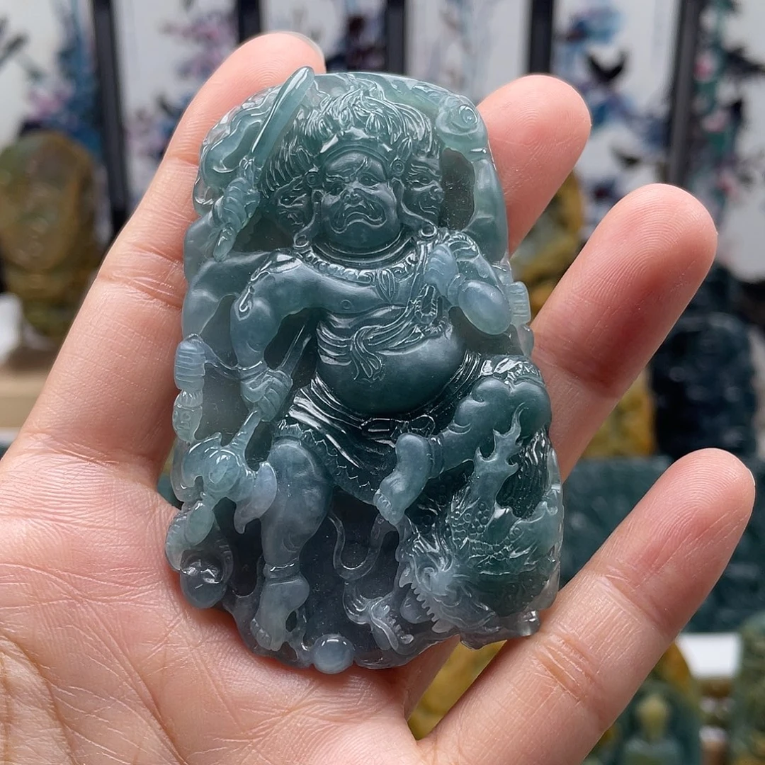 翡翠未镶嵌颈饰天然翡翠a货不动