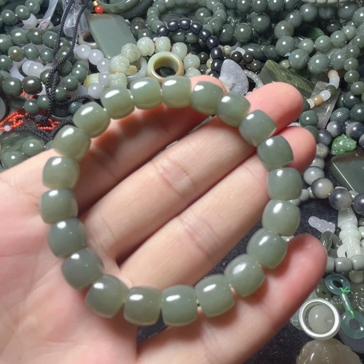 手串未镶嵌和田玉卡10