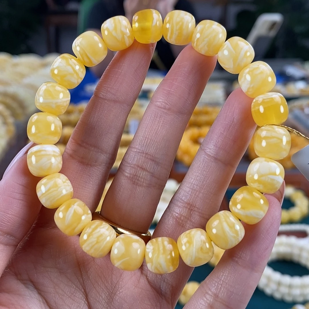 琥珀未镶嵌珠宝奇石10 13.38 橘蜡虎皮纹同料