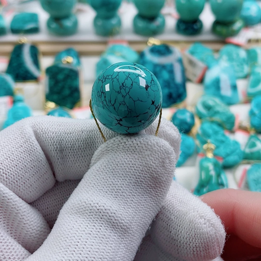 绿松石未镶嵌颈饰尺寸21.3