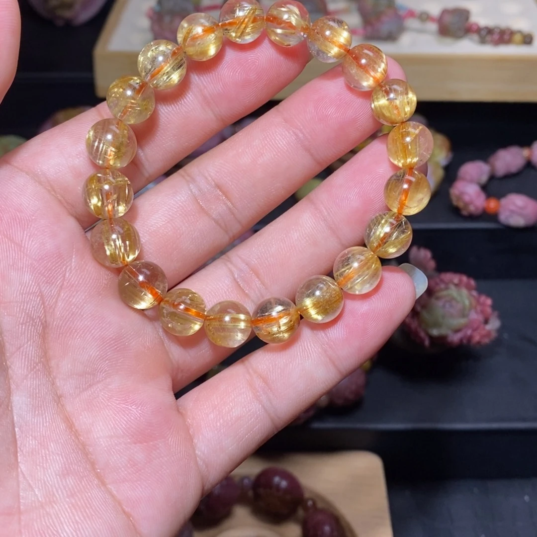 馨***8未镶嵌手串发晶手串