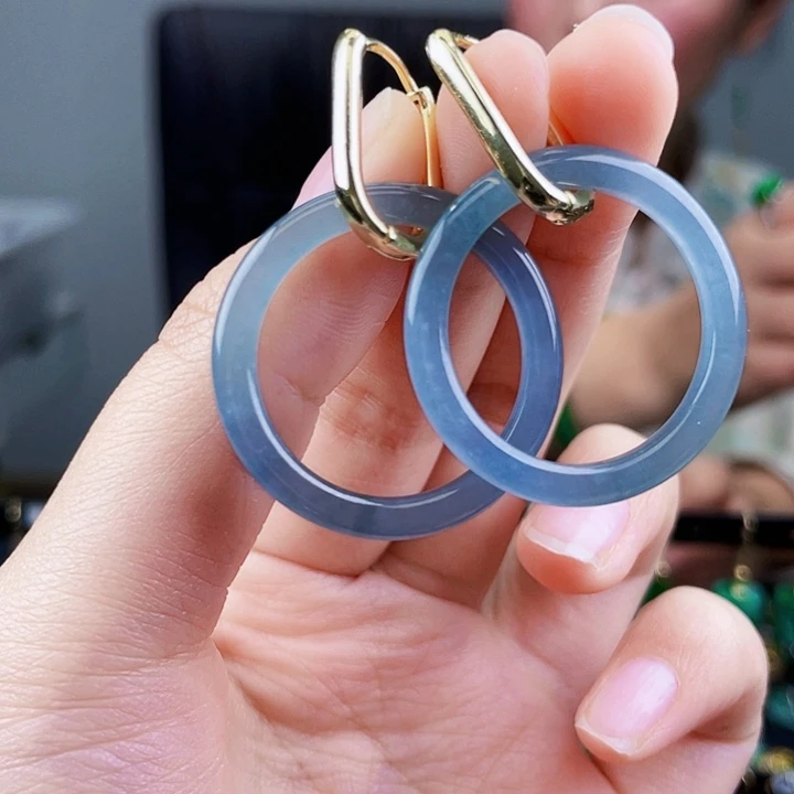 翡翠耳饰未镶嵌饰品