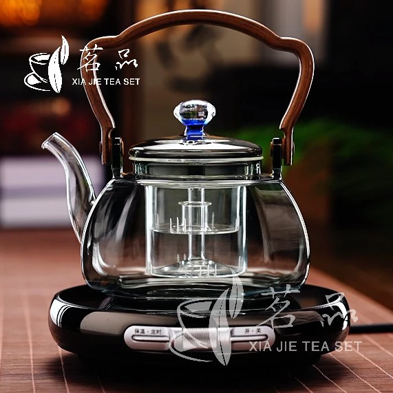 茗凤祥魔术师电陶炉加烟灰玲珑壶煮茶套装