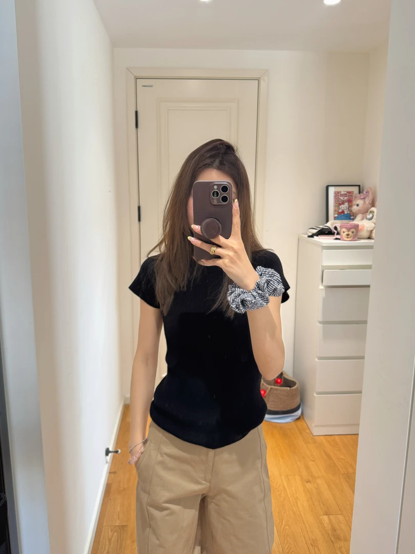 【老钱系系穿搭】针织短袖306