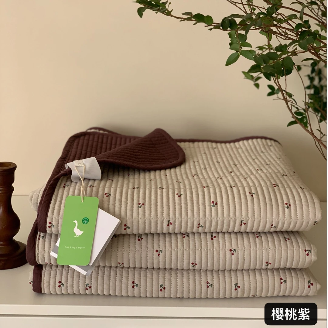 【MJ】卡司系列 大鹅定制款双面再生纤维绗缝夹棉水洗单床盖