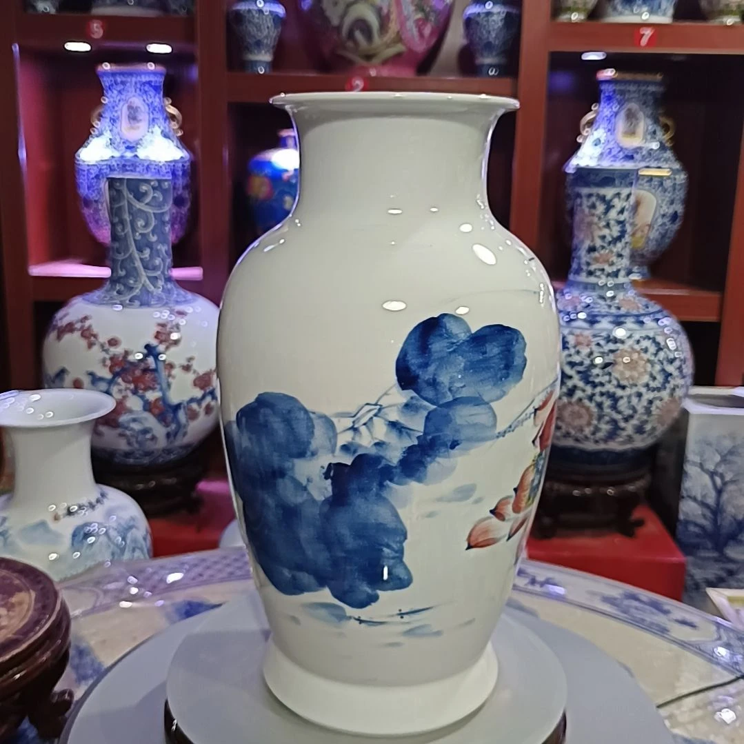 梦***灸景德镇手绘陶瓷花瓶