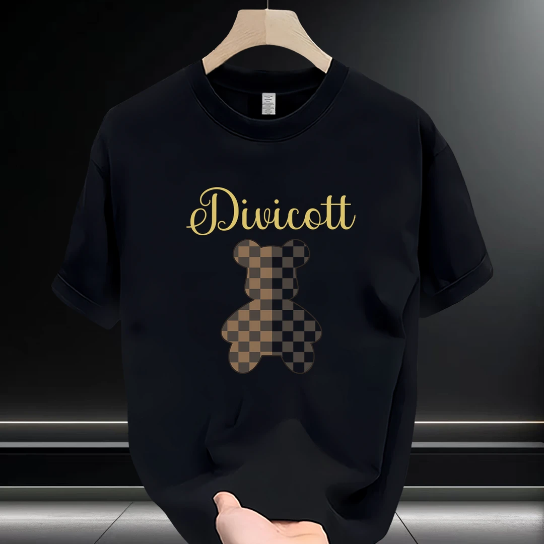 轻奢时尚高级感青年男装ins夏季2025新款短袖t恤大码网红爆款上衣