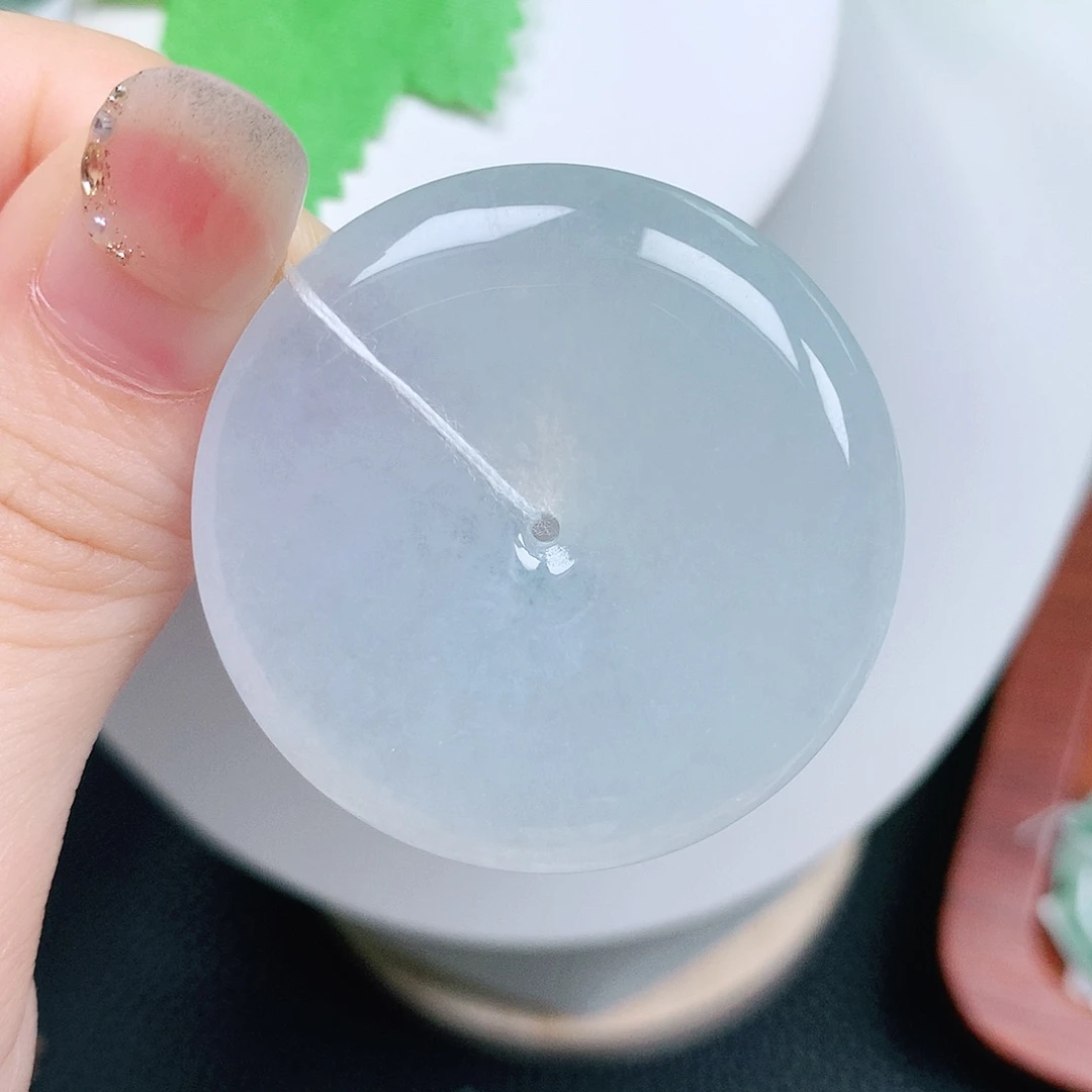 翡翠未镶嵌颈饰平安38.2-6.4