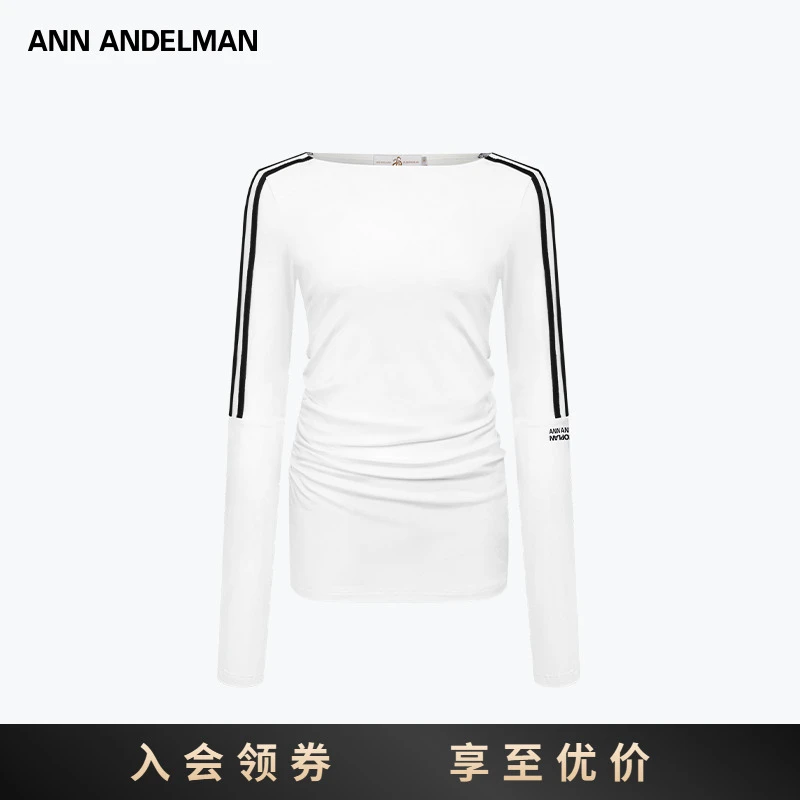 ANN ANDELMANANN ANDELMAN& BLIND NO PLAN 联名 露肩长袖打底衫