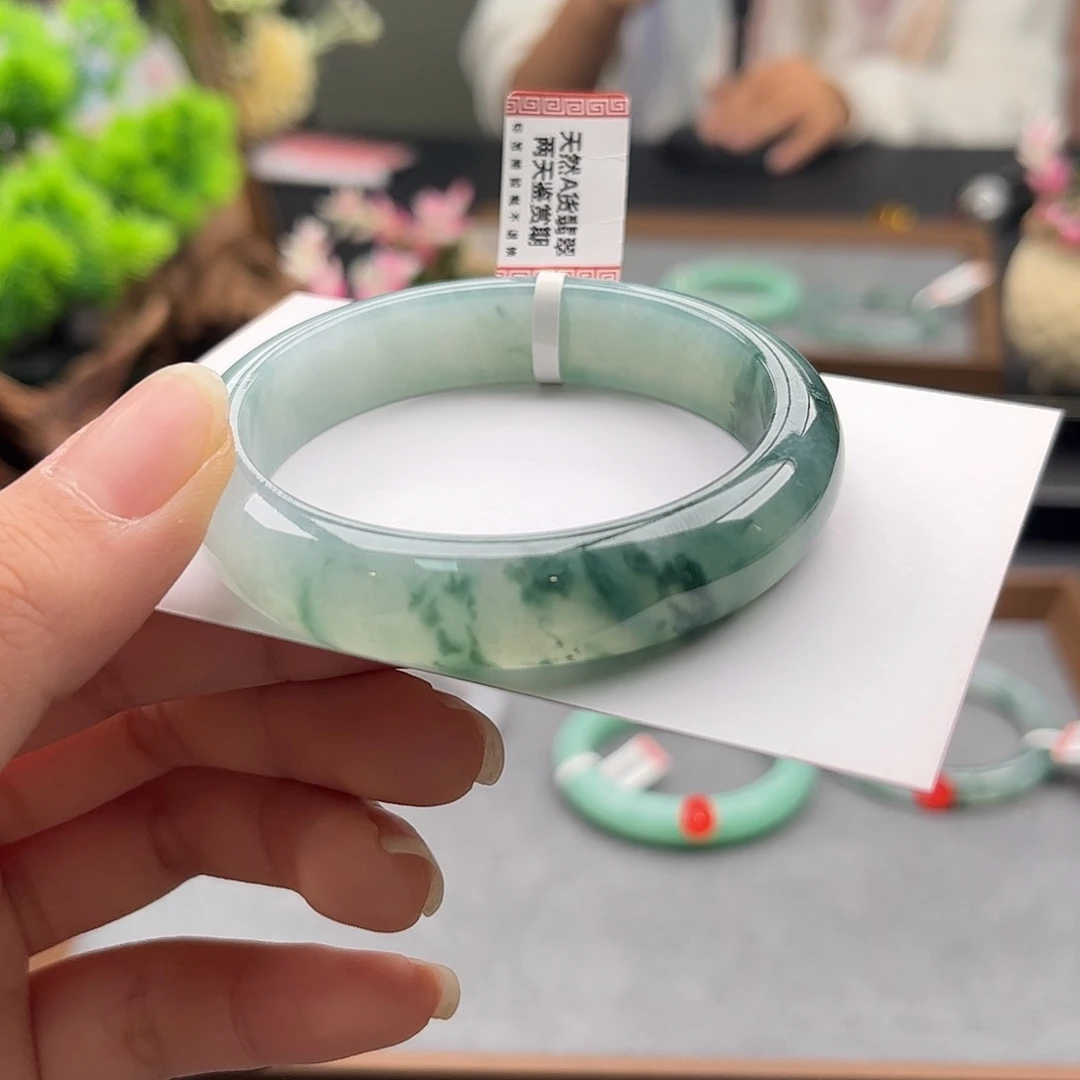 翡翠未镶嵌手镯52-53号44