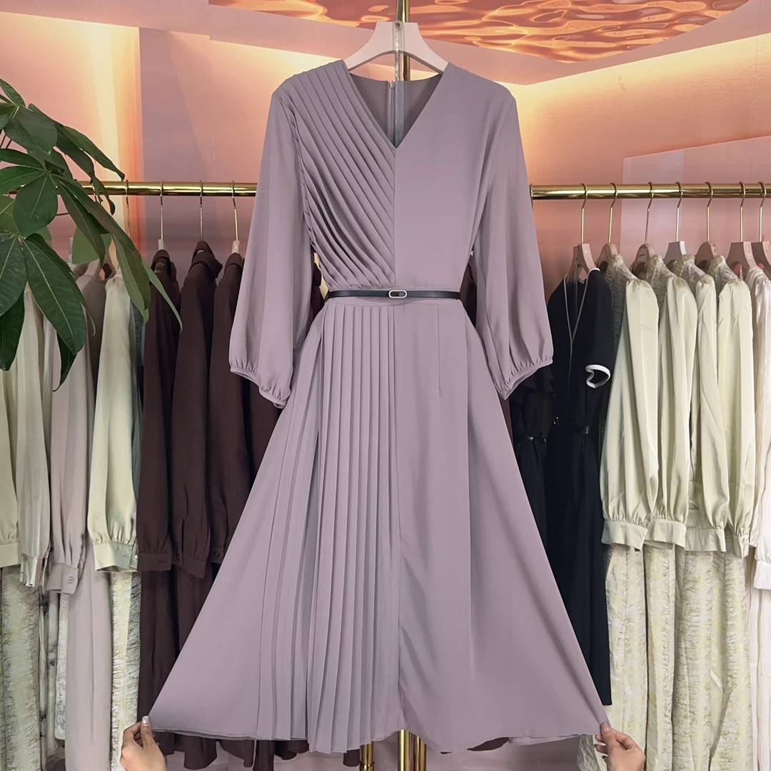 【RG1133】2025年新款时尚气质百搭减龄显瘦连衣裙