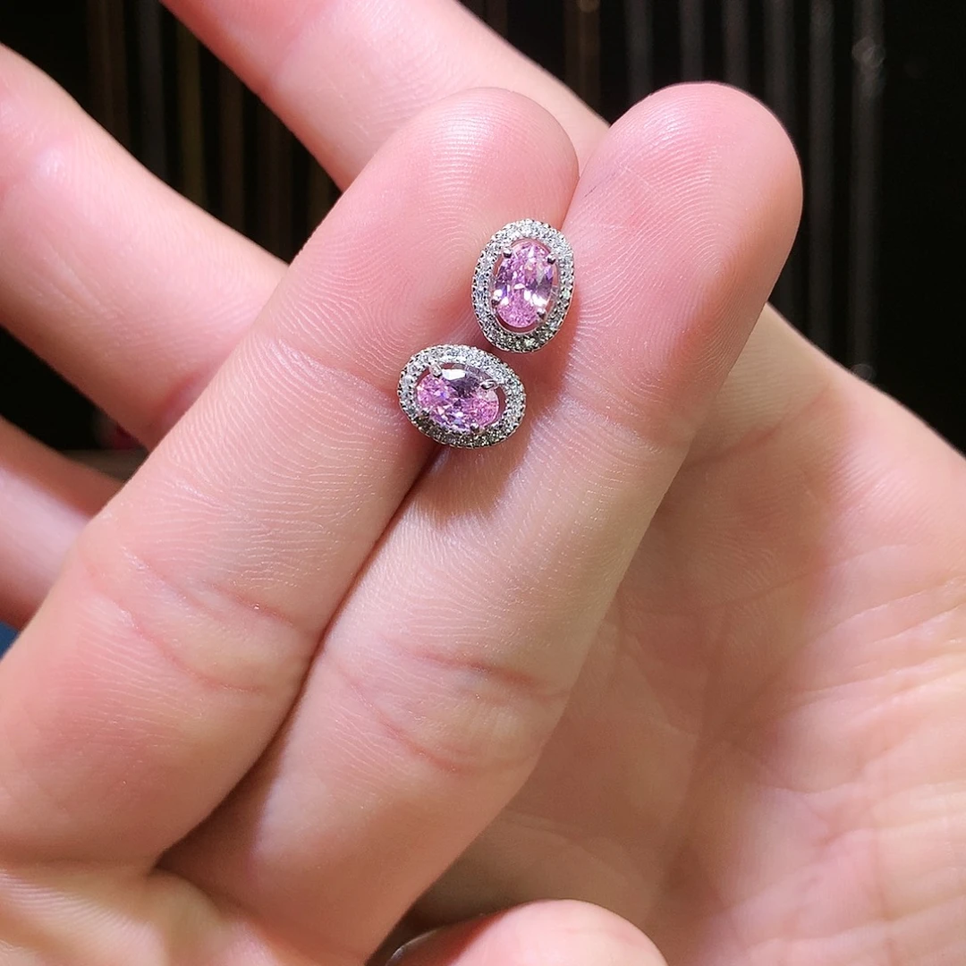 蓝宝石戒指银S925镶嵌