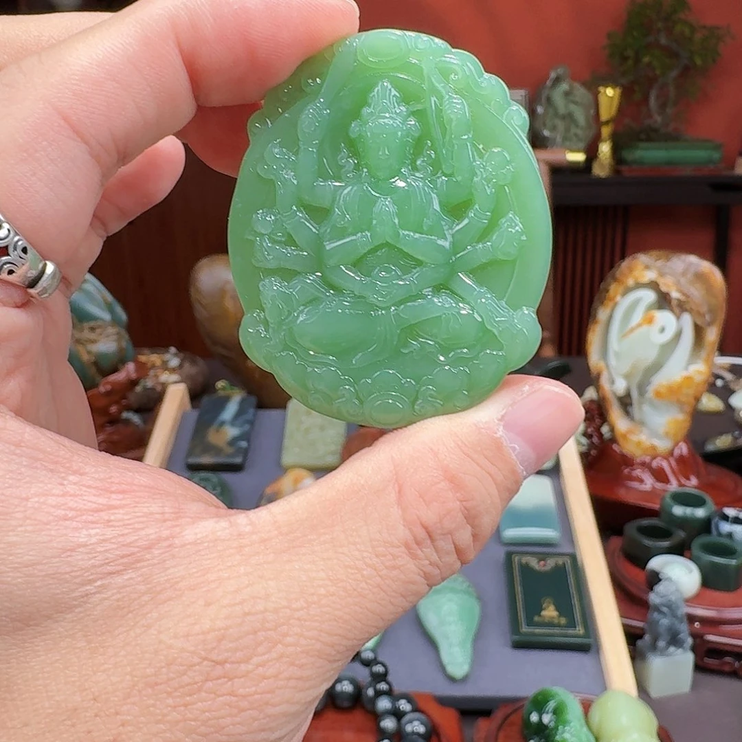 和田玉未镶嵌挂件