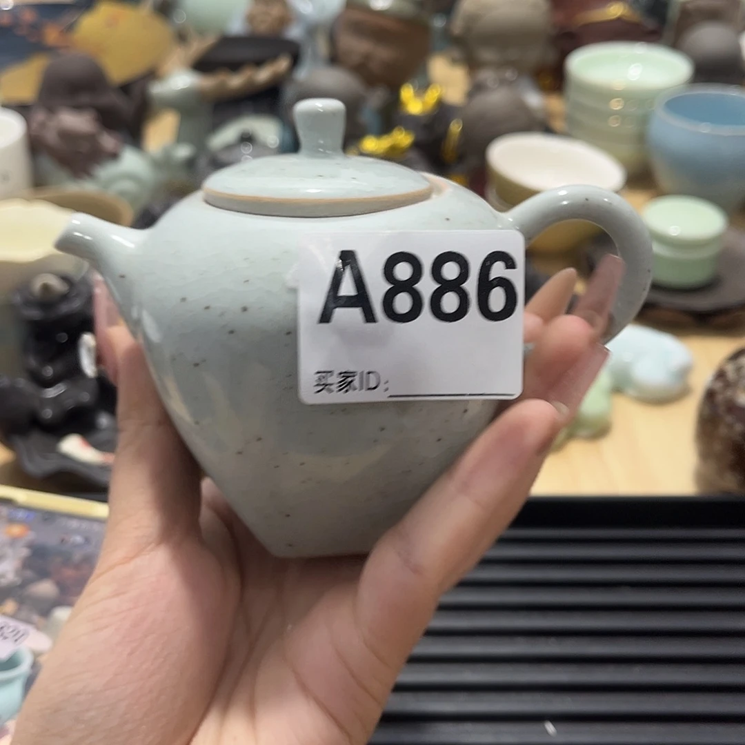 瓷片茶摆件工艺品摆件666