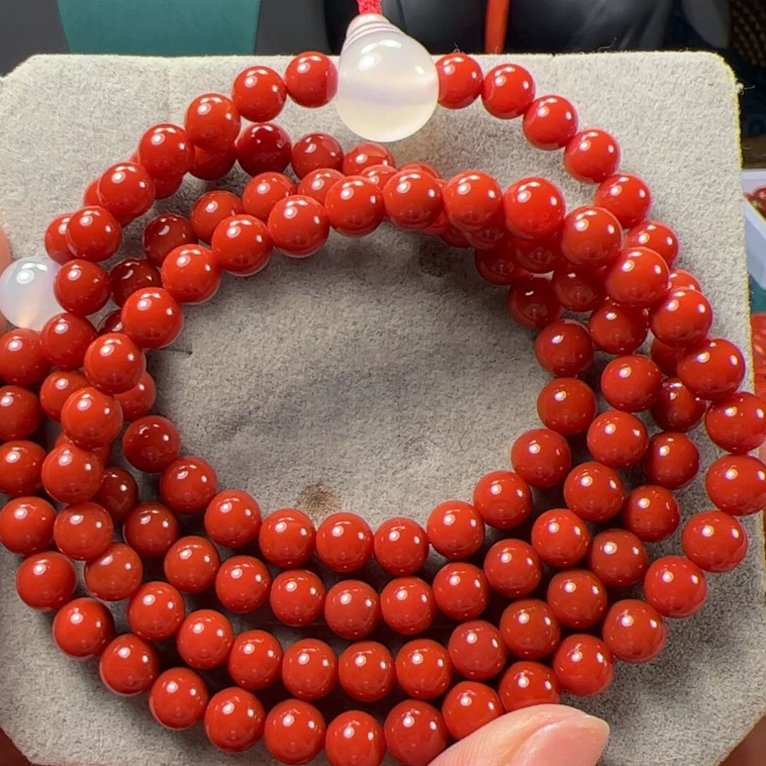 南红玛瑙6➕108多圈未镶嵌