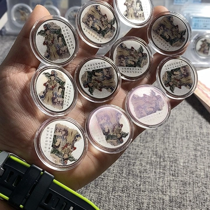 纯银五***华红楼梦小银章20克带证书如图