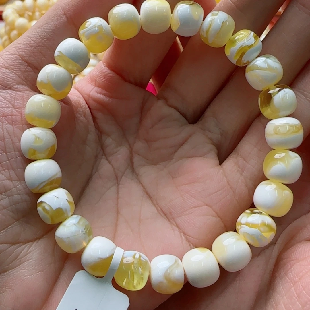 琥珀未镶嵌手链蜜蜡手串